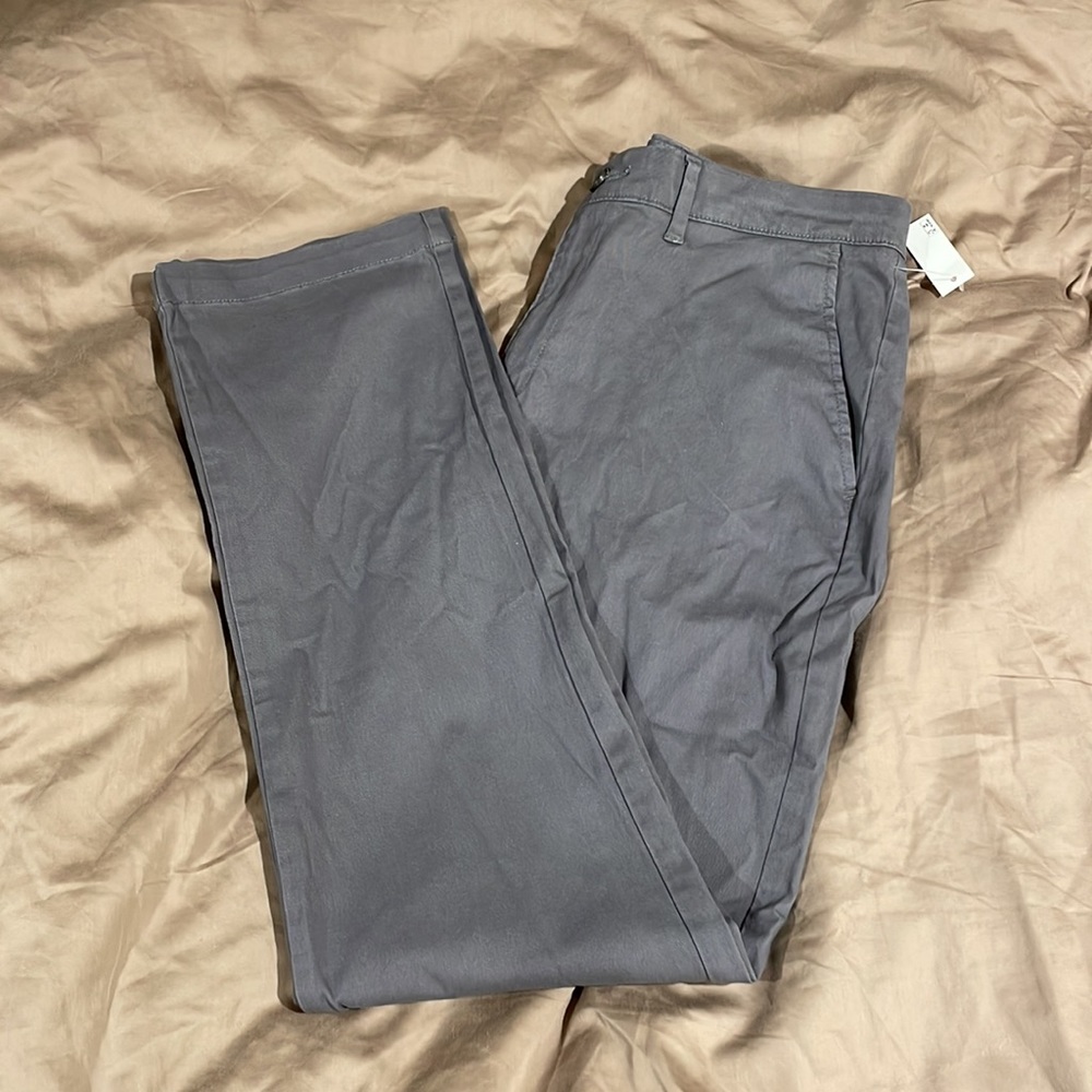 Mens grey khakis slim
